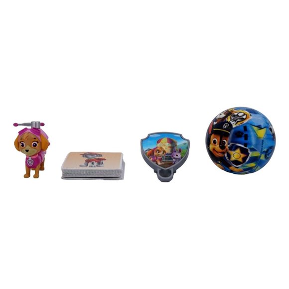 Paw Patrol Wind Up Toy, Bouncy Ball, Badge, and Stack of Stickers - Picture 3 of 5